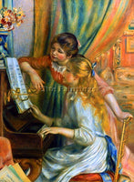 RENOIR GIRLS AT THE PIANO ARTIST PAINTING REPRODUCTION HANDMADE OIL CANVAS REPRO