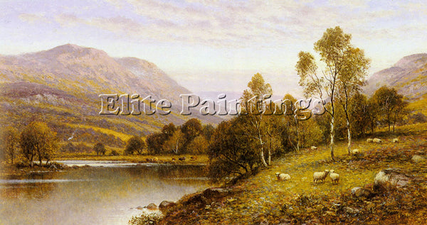 ALFRED GLENDENING AUGUSTUS EARLY EVENING CUMBRIA ARTIST PAINTING HANDMADE CANVAS