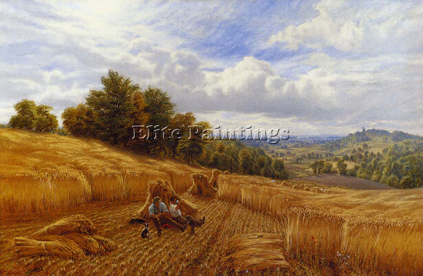 ALFRED GLENDENING AUGUSTUS RESTING FROM THE HARVEST ARTIST PAINTING REPRODUCTION