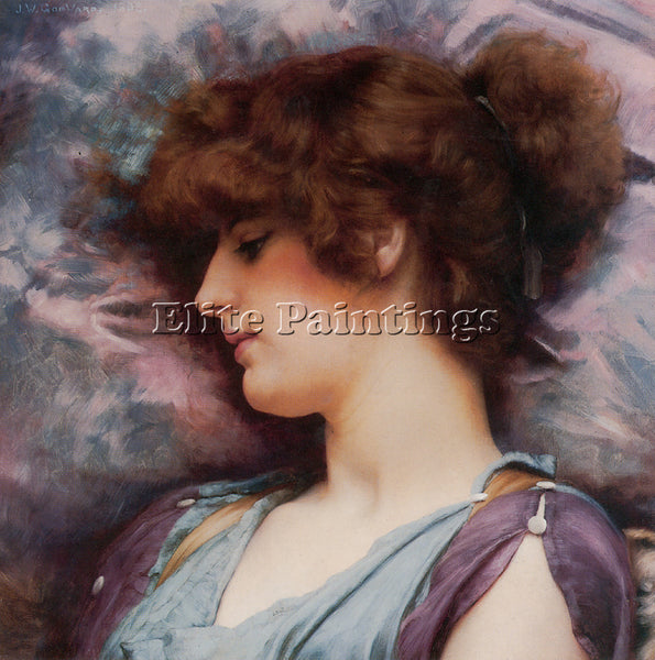 JOHN WILLIAM GODWARD FAR AWAY THOUGHTS A ARTIST PAINTING REPRODUCTION HANDMADE