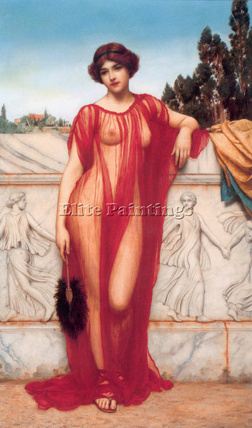 JOHN WILLIAM GODWARD JW ATHENAIS 1908 1 ARTIST PAINTING REPRODUCTION HANDMADE