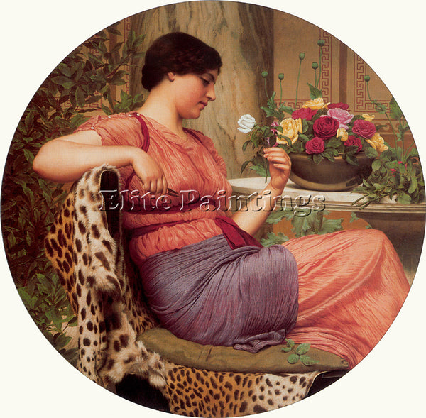 JOHN WILLIAM GODWARD JOHN W THE TIME OF ROSES 1916 ARTIST PAINTING REPRODUCTION