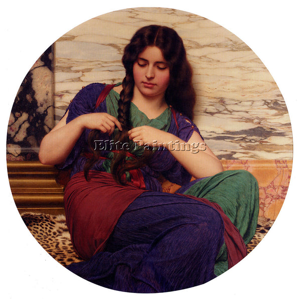 JOHN WILLIAM GODWARD A CONGENIAL TASK 1 ARTIST PAINTING REPRODUCTION HANDMADE