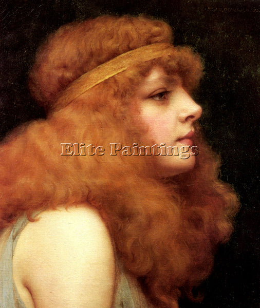 JOHN WILLIAM GODWARD AN AUBURN BEAUTY 1 ARTIST PAINTING REPRODUCTION HANDMADE