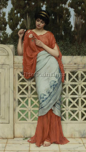 JOHN WILLIAM GODWARD HE LOVES ME HE LOVES ME NOT 1 ARTIST PAINTING REPRODUCTION