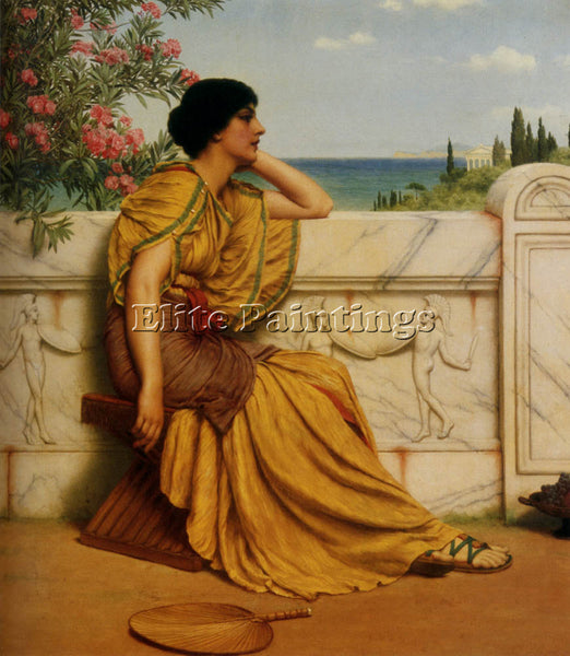 JOHN WILLIAM GODWARD LEISURE HOURS 1 ARTIST PAINTING REPRODUCTION HANDMADE OIL