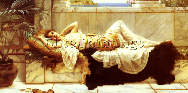 JOHN WILLIAM GODWARD LIEGENDE 1 ARTIST PAINTING REPRODUCTION HANDMADE OIL CANVAS
