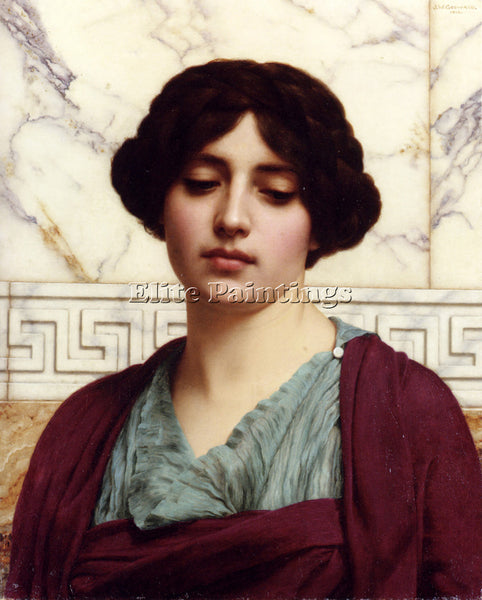 JOHN WILLIAM GODWARD STESICRATE 1 ARTIST PAINTING REPRODUCTION HANDMADE OIL DECO