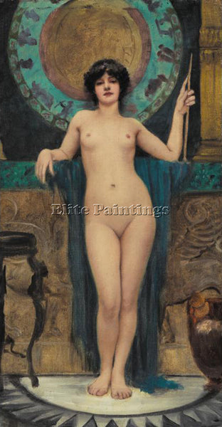 JOHN WILLIAM GODWARD STUDY OF CAMPASPE 1 ARTIST PAINTING REPRODUCTION HANDMADE