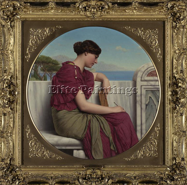 JOHN WILLIAM GODWARD THE ANSWER 1 ARTIST PAINTING REPRODUCTION HANDMADE OIL DECO