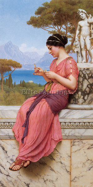 JOHN WILLIAM GODWARD LE BILLET DOUX ARTIST PAINTING REPRODUCTION HANDMADE OIL