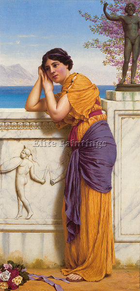 JOHN GODWARD RICH GIFTS WAX POOR WHEN LOVERS PROVE UNKIND ARTIST PAINTING CANVAS