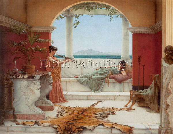 JOHN WILLIAM GODWARD SWEET SIESTA OF A SUMMER DAY ARTIST PAINTING REPRODUCTION