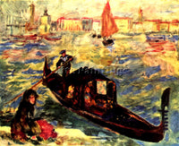 RENOIR GONDOLA ON THE CANALE GRANDE ARTIST PAINTING REPRODUCTION HANDMADE OIL
