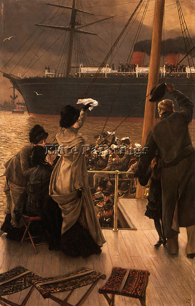JAMES JACQUES-JOSEPH TISSOT GOODBYE ON THE MERSEY ARTIST PAINTING REPRODUCTION