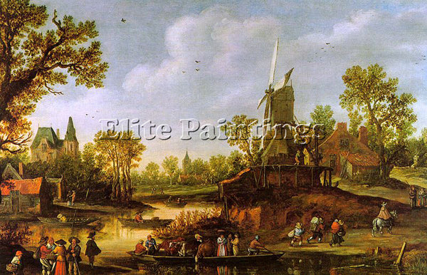 DUTCH GOYEN JAN VAN DUTCH 1596 1656 ARTIST PAINTING REPRODUCTION HANDMADE OIL