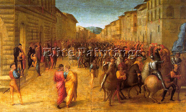 ITALIAN GRANACCI FRANCESCO ITALIAN 1477 1543 ARTIST PAINTING HANDMADE OIL CANVAS