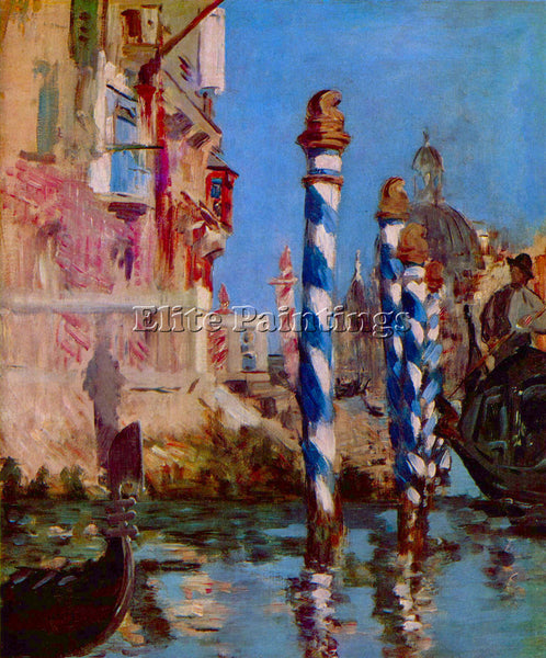 MANET GRAND CANAL IN VENICE BY EDOUARD MANET ARTIST PAINTING HANDMADE OIL CANVAS