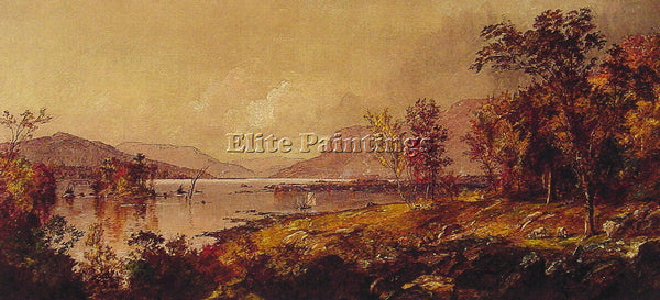 JASPER FRANCIS CROPSEY GREENWOOD LAKE IN SEPTEMBER ARTIST PAINTING REPRODUCTION