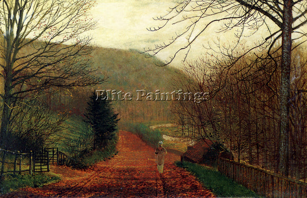 JOHN ATKINSON GRIMSHAW FORGE VALLEY SCARBOROUGH ARTIST PAINTING REPRODUCTION OIL