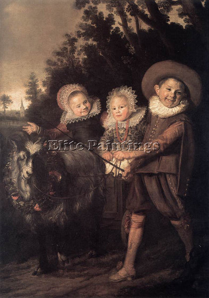 FRANS HALS GROUP OF CHILDREN ARTIST PAINTING REPRODUCTION HANDMADE CANVAS REPRO