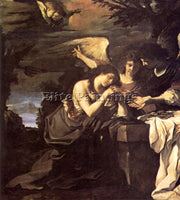GUERCINO  MAGDALEN AND TWO ANGELS ARTIST PAINTING REPRODUCTION HANDMADE OIL DECO