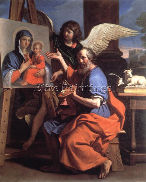 GUERCINO  ST LUKE DISPLAYING A PAINTING OF THE VIRGIN ARTIST PAINTING HANDMADE