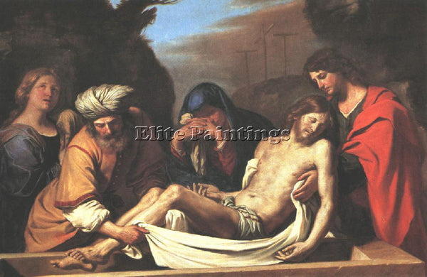 GUERCINO  THE ENTOMBMENT OF CHRIST ARTIST PAINTING REPRODUCTION HANDMADE OIL ART