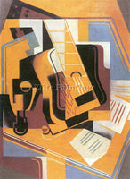 JUAN GRIS GUITAR 1  ARTIST PAINTING REPRODUCTION HANDMADE CANVAS REPRO WALL DECO