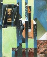 JUAN GRIS GUITAR 2  ARTIST PAINTING REPRODUCTION HANDMADE CANVAS REPRO WALL DECO