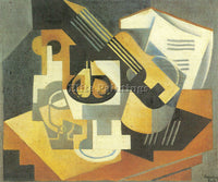 JUAN GRIS GUITAR AND FRUIT BOWL 1  ARTIST PAINTING REPRODUCTION HANDMADE OIL ART