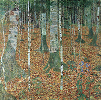 GUSTAV KLIMT BIRCH FOREST ARTIST PAINTING REPRODUCTION HANDMADE OIL CANVAS REPRO