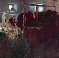 GUSTAV KLIMT COWS IN STALL ARTIST PAINTING REPRODUCTION HANDMADE OIL CANVAS DECO