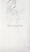 GUSTAV KLIMT STUDY FOR THE DANCER ARTIST PAINTING REPRODUCTION HANDMADE OIL DECO