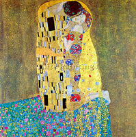 GUSTAV KLIMT THE KISS 2 ARTIST PAINTING REPRODUCTION HANDMADE CANVAS REPRO WALL