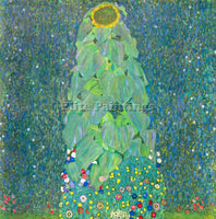 GUSTAV KLIMT THE SUNFLOWER ARTIST PAINTING REPRODUCTION HANDMADE OIL CANVAS DECO
