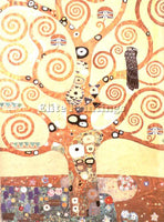 GUSTAV KLIMT TREE OF LIFE WORKING DESIGN FOR STOCLET FRIEZE  ARTIST PAINTING OIL