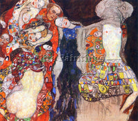 GUSTAV KLIMT ADORN THE BRIDE WITH VEIL AND WREATH ARTIST PAINTING REPRODUCTION