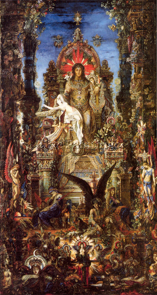 GUSTAVE MOREAU JUPITER AND SEMELE ARTIST PAINTING REPRODUCTION HANDMADE OIL DECO