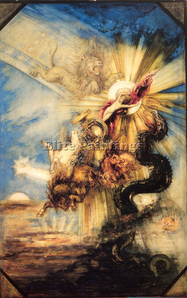 GUSTAVE MOREAU PHAETHON ARTIST PAINTING REPRODUCTION HANDMADE CANVAS REPRO WALL