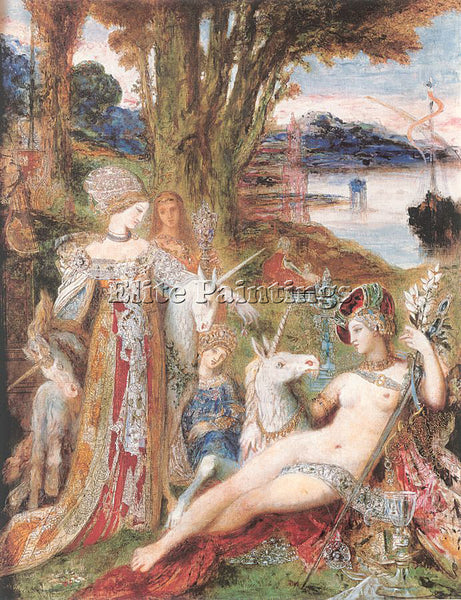 GUSTAVE MOREAU GM21 ARTIST PAINTING REPRODUCTION HANDMADE CANVAS REPRO WALL DECO