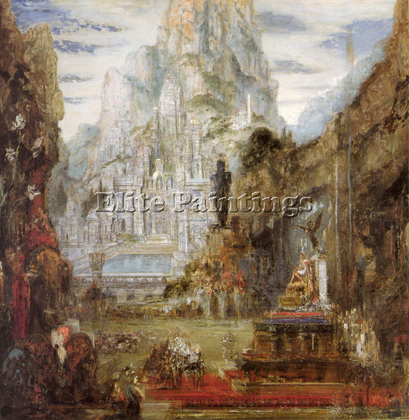 GUSTAVE MOREAU THE TRIUMPH OF ALEXANDER THE GREAT ARTIST PAINTING REPRODUCTION