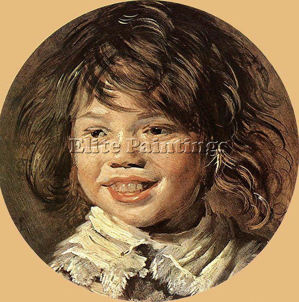 FRANS HALS LAUGHING CHILD ARTIST PAINTING REPRODUCTION HANDMADE OIL CANVAS REPRO