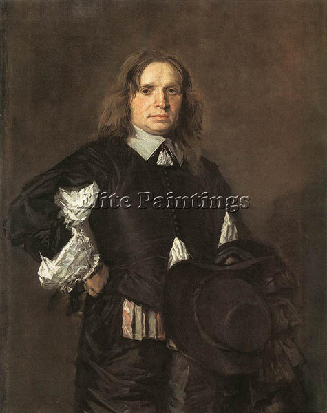 FRANS HALS PORTRAIT OF A MAN 1650 ARTIST PAINTING REPRODUCTION HANDMADE OIL DECO