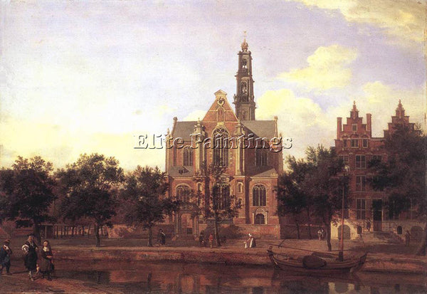 JAN VAN DER HEYDEN VIEW OF THE WESTERKERK AMSTERDAM 1670 ARTIST PAINTING CANVAS