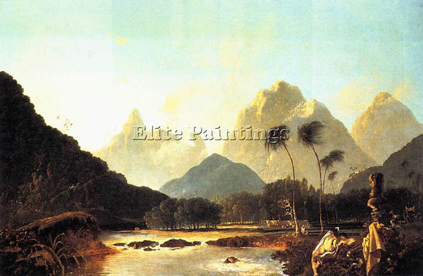 HODGES WILLIAM TAHITI REVISITED ARTIST PAINTING REPRODUCTION HANDMADE OIL CANVAS