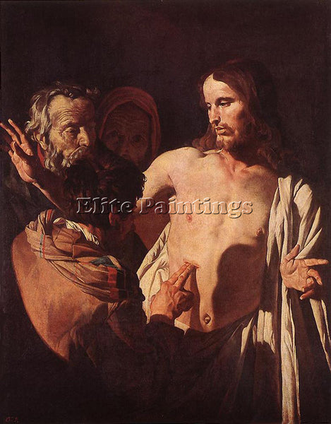 GERRIT VAN HONTHORST THE INCREDULITY OF ST THOMAS ARTIST PAINTING REPRODUCTION