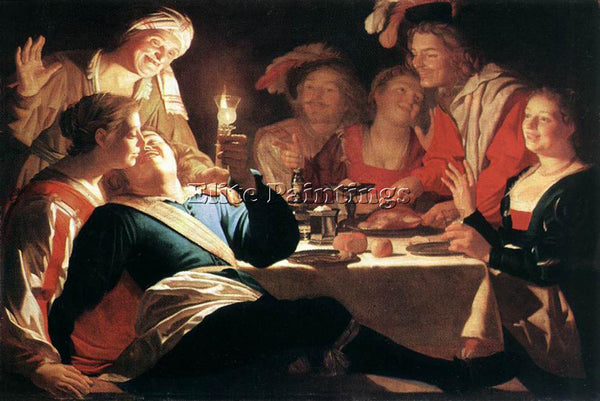 GERRIT VAN HONTHORST THE PRODIGAL SON 1622 ARTIST PAINTING REPRODUCTION HANDMADE