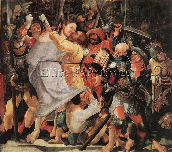 WOLF HUBER THE CAPTURE OF CHRIST ARTIST PAINTING REPRODUCTION HANDMADE OIL REPRO