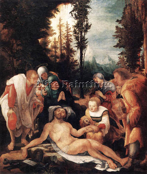 WOLF HUBER THE LAMENTATION OF CHRIST ARTIST PAINTING REPRODUCTION HANDMADE OIL